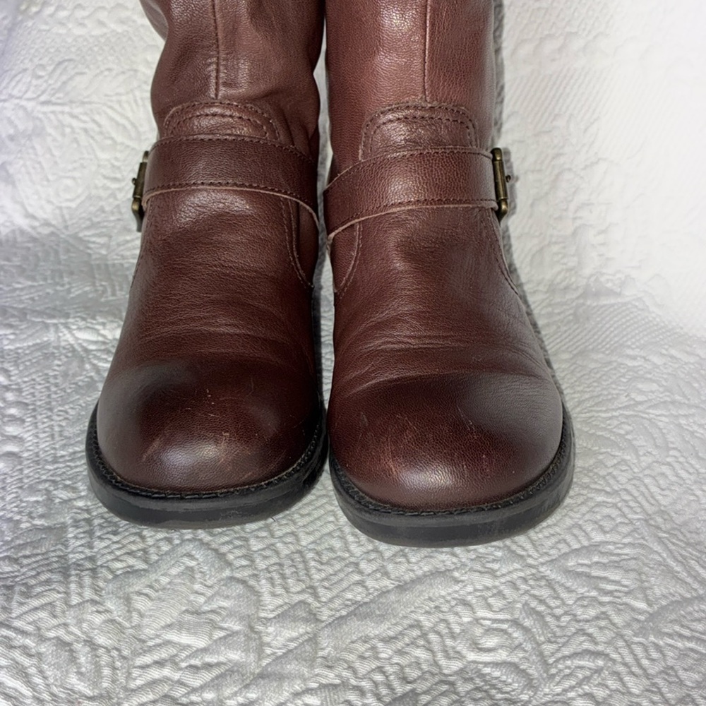 Frye Veronica Slouch Cognac Woman's Size 5 Boys Size 3 - Picture 7 of 16